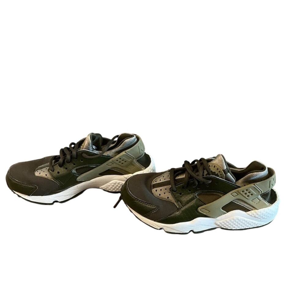 Nike Huarache Running Shoes US 7 EU 38 Olive Green Gym Running Sports Boys Girls - Picture 4 of 7